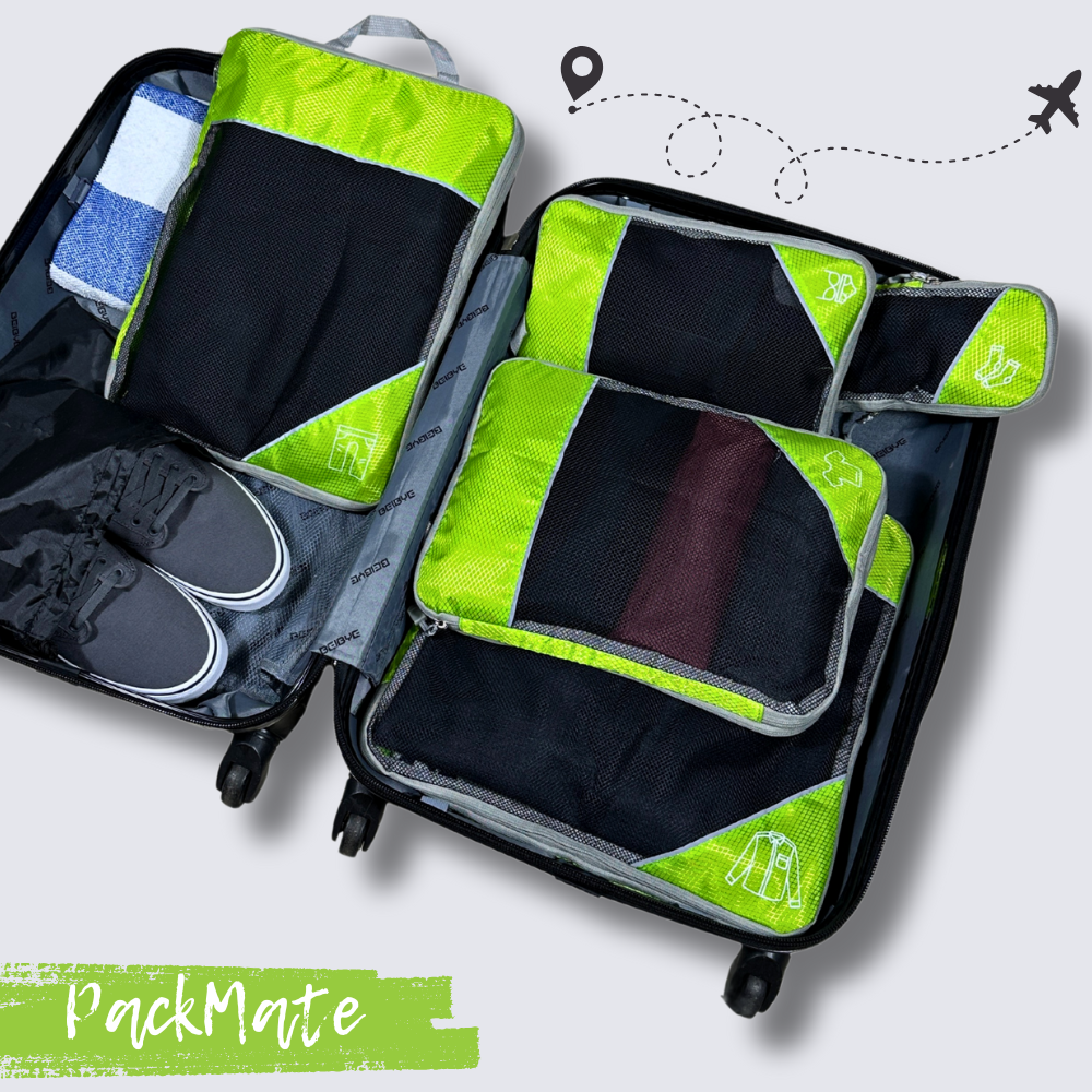 PackMate - 6 stk. sæt komprimerbar taske