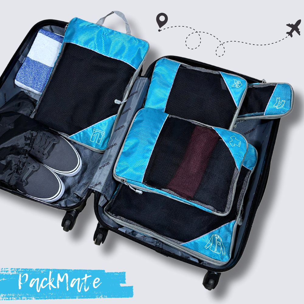 PackMate - 6 stk. sæt komprimerbar taske