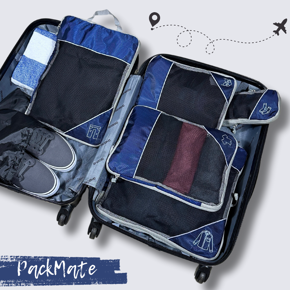 PackMate - 6 stk. sæt komprimerbar taske