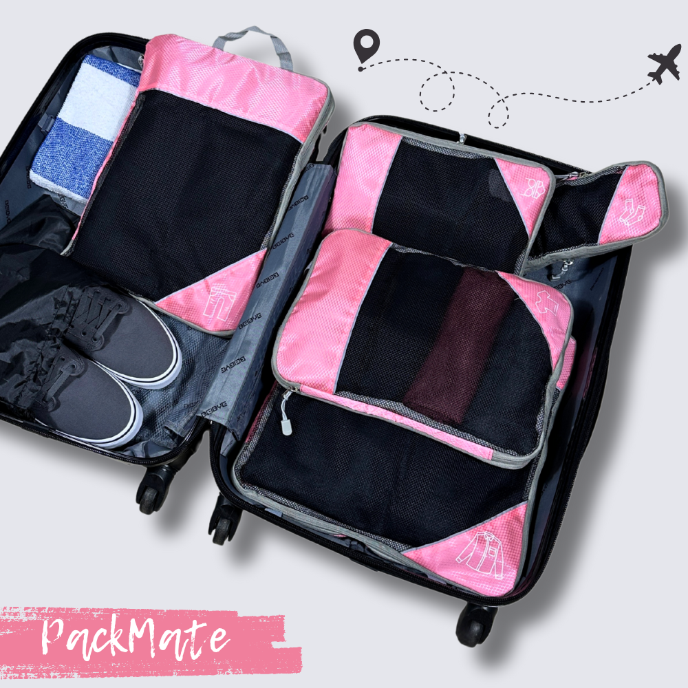 PackMate - 6 stk. sæt komprimerbar taske