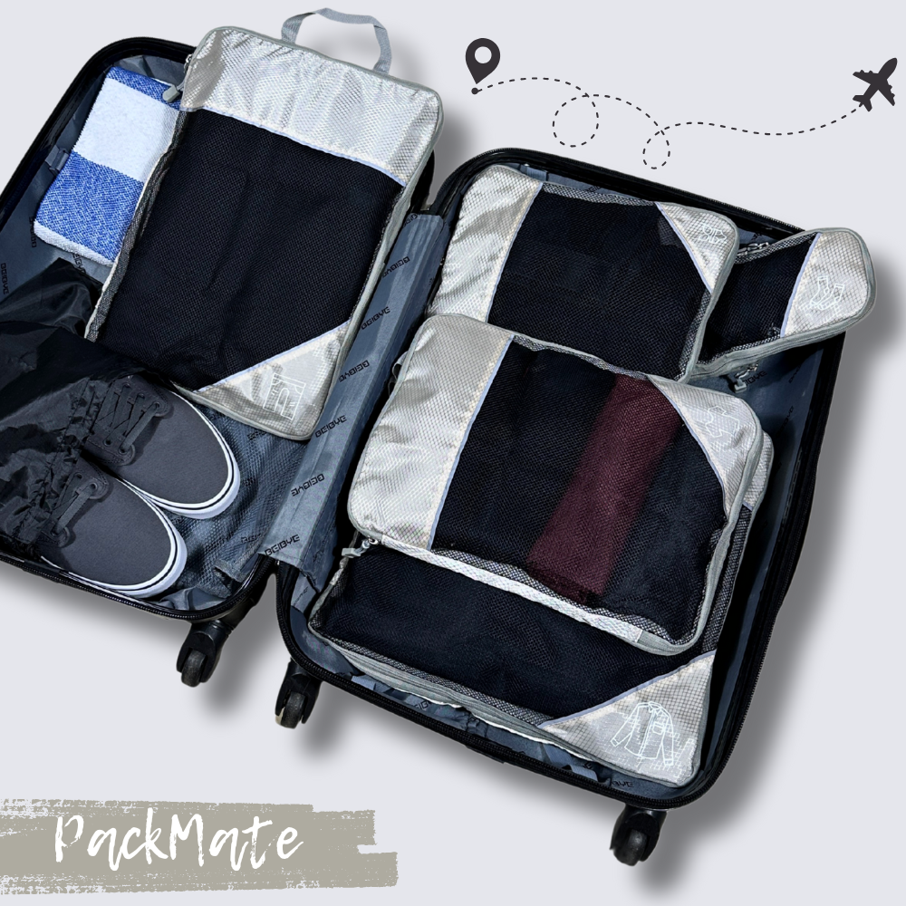 PackMate - 6 stk. sæt komprimerbar taske