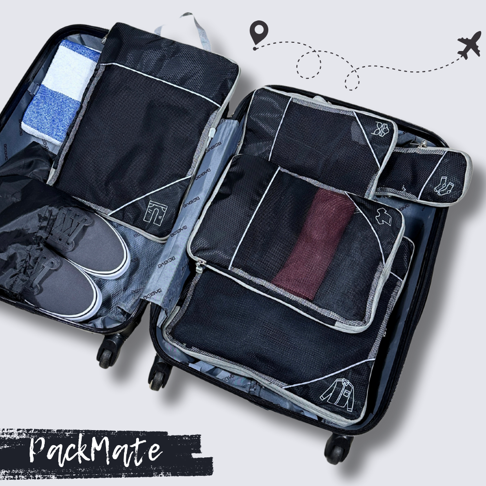 PackMate - 6 stk. sæt komprimerbar taske
