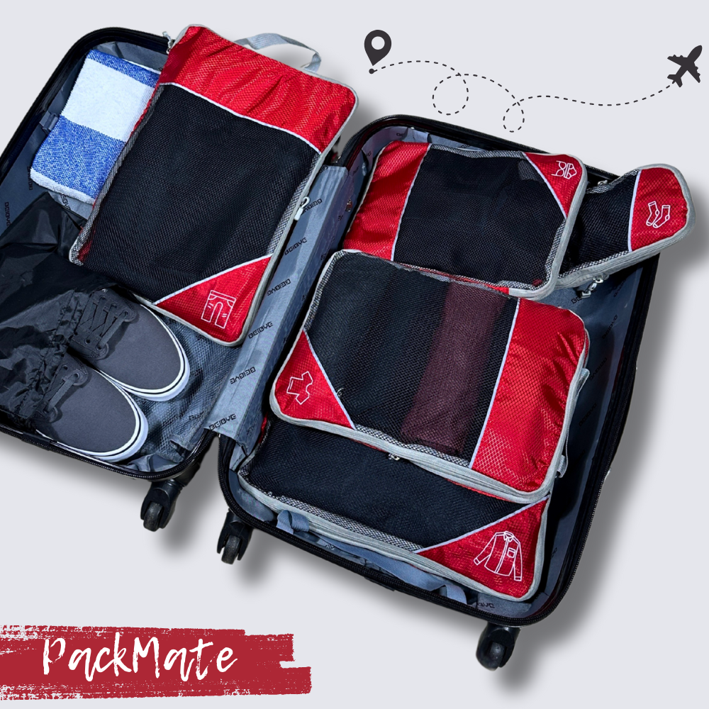 PackMate - 6 stk. sæt komprimerbar taske