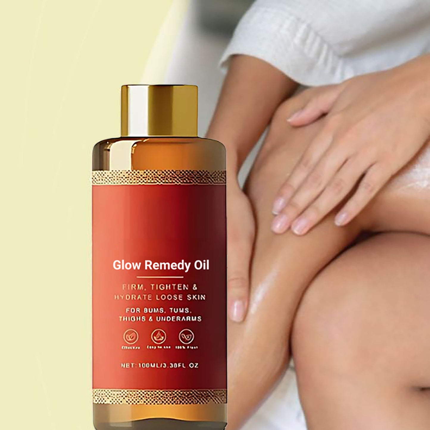 Glow Remedy Oil™ | Opstrammer og løfter slap hud med 98% på kun 24 timer