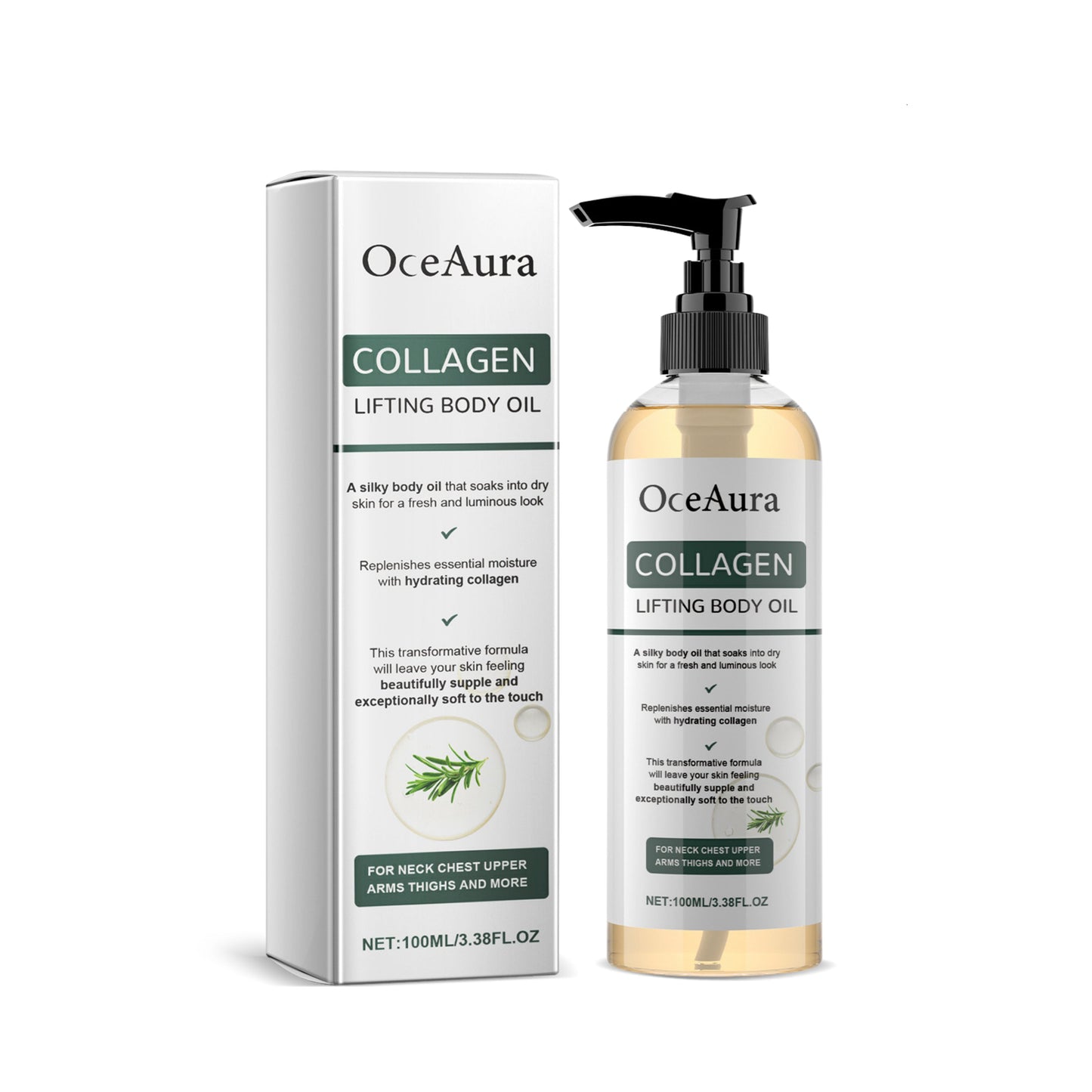 Luméa Collagen Oil™ | Opstrammer og løfter slap hud med 98% på kun 24 timer