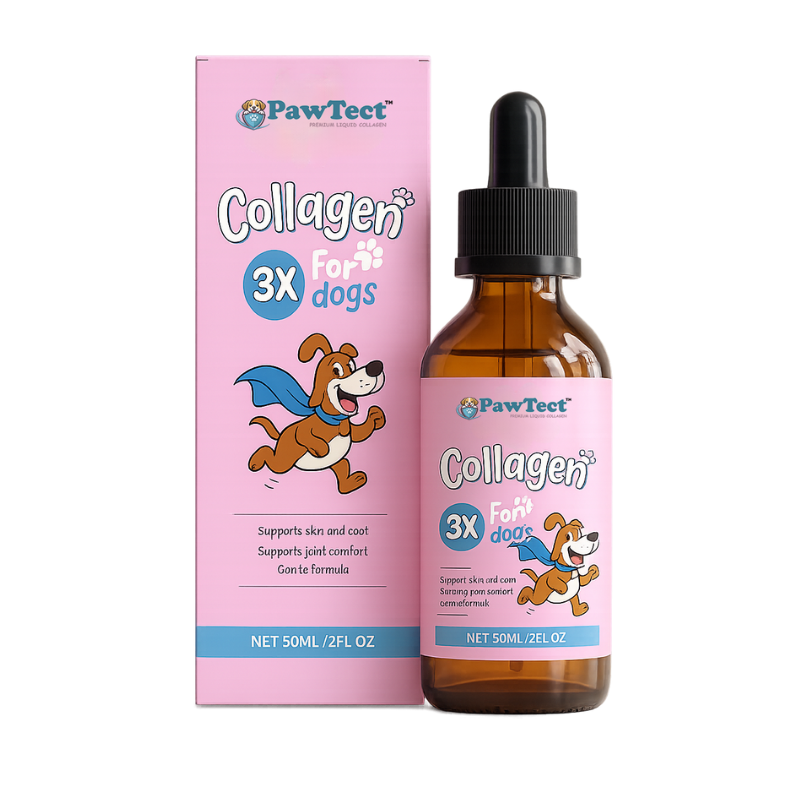 PawTect™ Premium flydende kollagen | Stopper kronisk kløe og kradseri hos kæledyr på bare 7 dage!