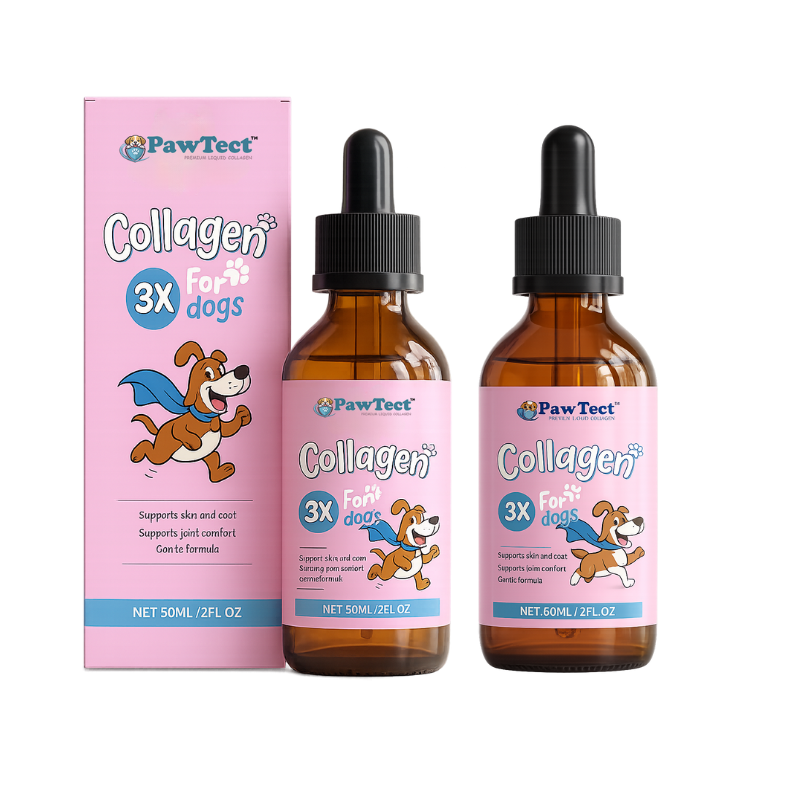PawTect™ Premium flydende kollagen | Stopper kronisk kløe og kradseri hos kæledyr på bare 7 dage!