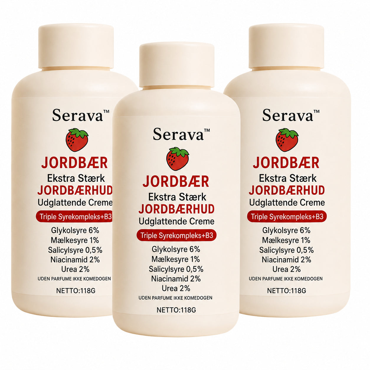 Serava™ | Avanceret kompleks med tre syrer mod keratosis pilaris