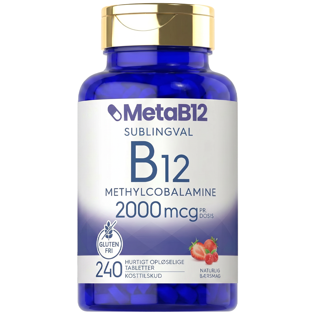 MetaB12 | Det eneste B12, der fuldstændig omgår dine tarme — det smelter under tungen og går direkte ind i din blodbane.
