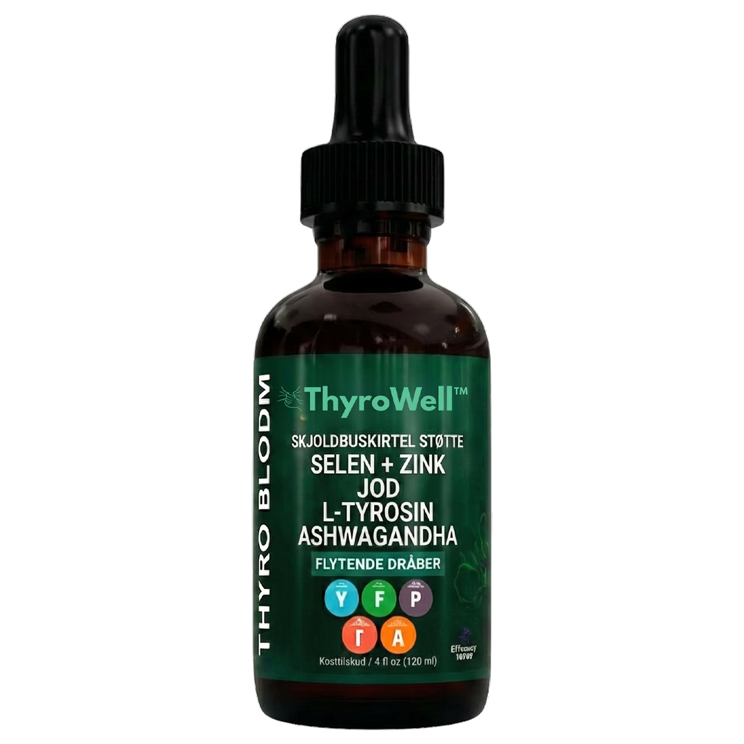 ThyroWell™ | Genopretter balancen i skjoldbruskkirtlen og øger energiniveauet med 89 % på 7 dage