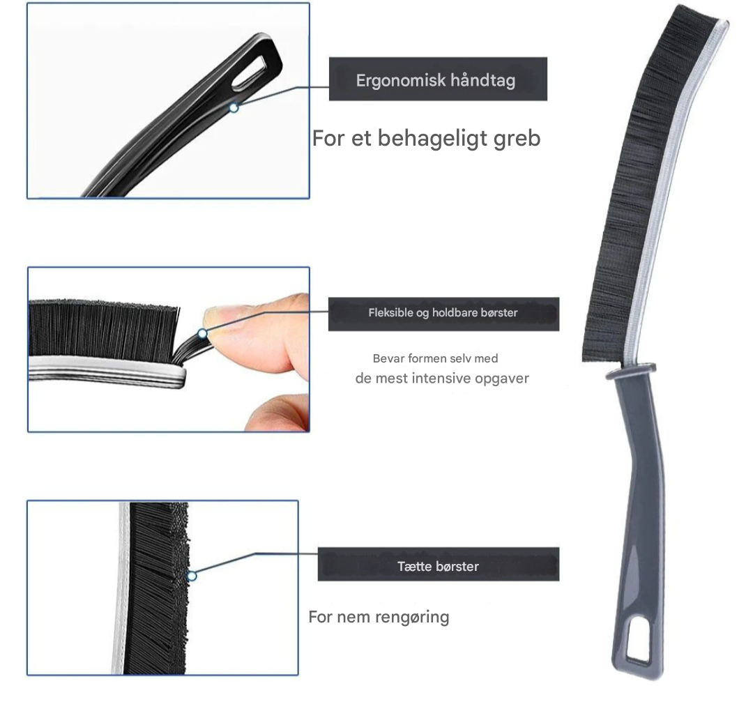 CleanReach™ Børste – Rengør alle hjørner med lethed