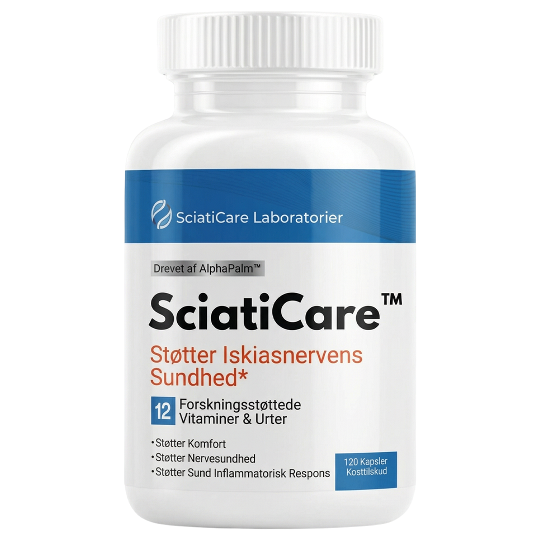 SciatiCare™ Relief-kosttilskud | Få bugt med den brændende iskiassmerter på bare 7 dage med 2 kapsler om dagen!
