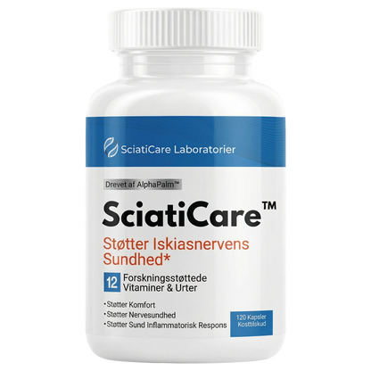 SciatiCare™ Relief-kosttilskud | Få bugt med den brændende iskiassmerter på bare 7 dage med 2 kapsler om dagen!