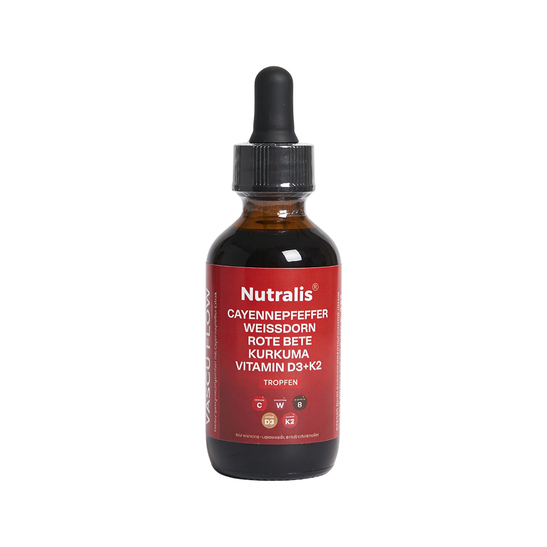 Nutralis Vascu-Flow™| Naturligt udviklet formel med udvalgte næringsstoffer til hjerte-kar-funktionen – ideel til et aktivt hverdagsliv.