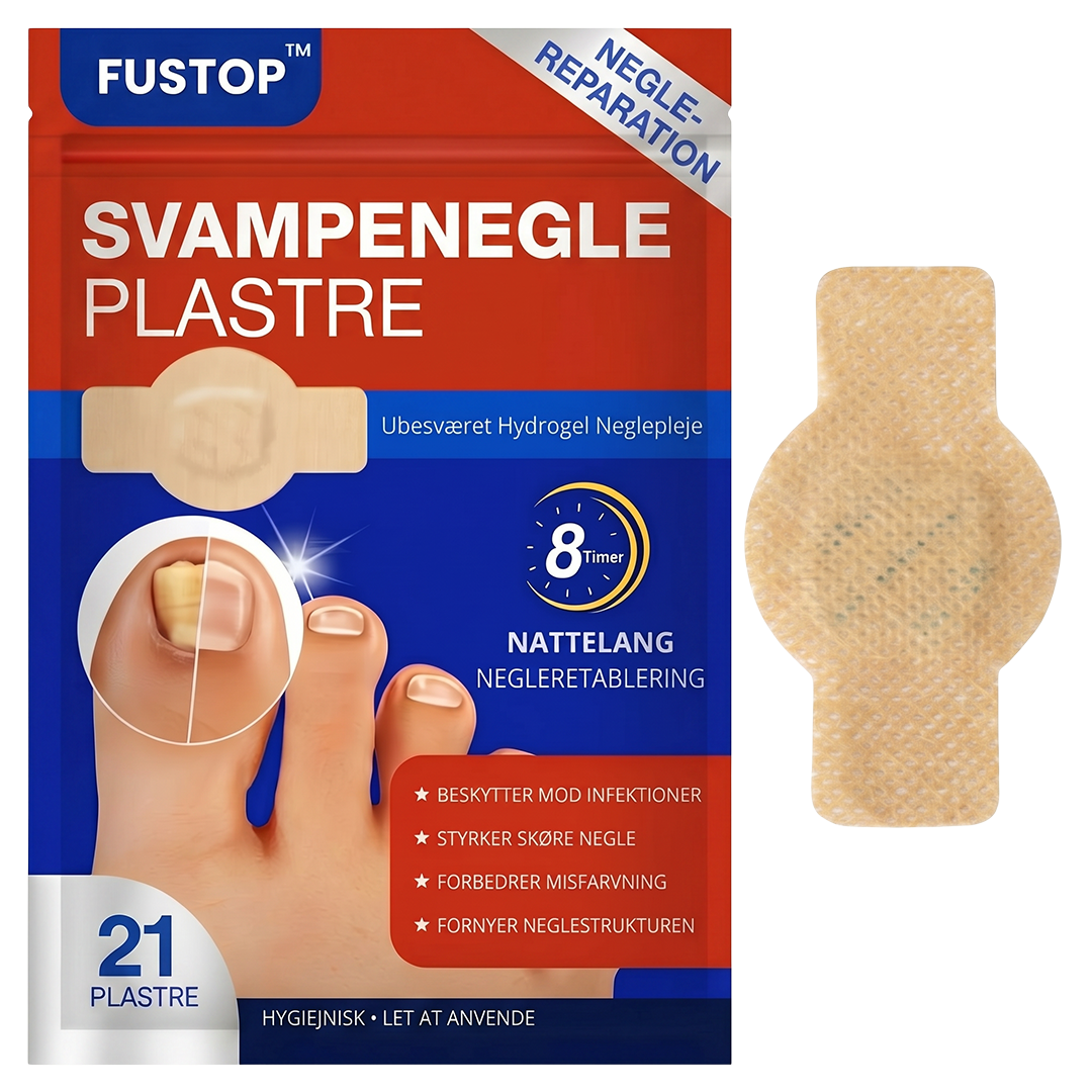 FUSTOP™ Plastre mod neglesvamp | Slut med pinlige situationer på grund af neglesvamp – på bare 14 dage!