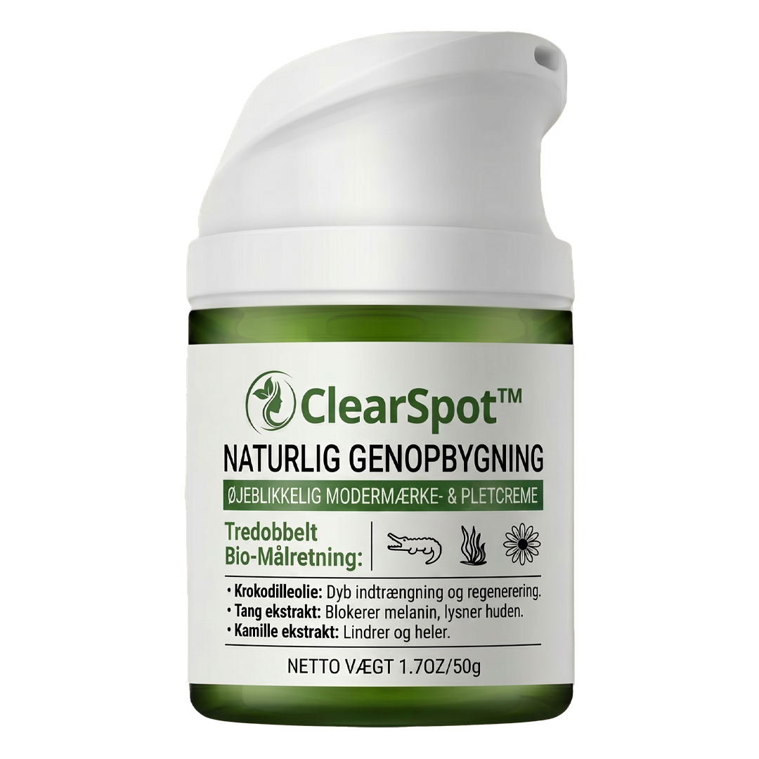 ClearSpot™ Creme | Fjerner alderspletter og modermærker på 36 timer — Før dit selvbillede dør