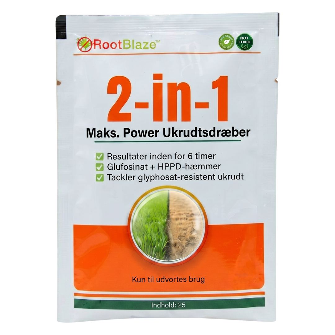 RootBlaze™ 2-i-1 ukrudtsmiddel med maksimal effekt | Se ukrudtet dø på bare 6 timer!