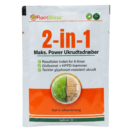 RootBlaze™ 2-i-1 ukrudtsmiddel med maksimal effekt | Se ukrudtet dø på bare 6 timer!