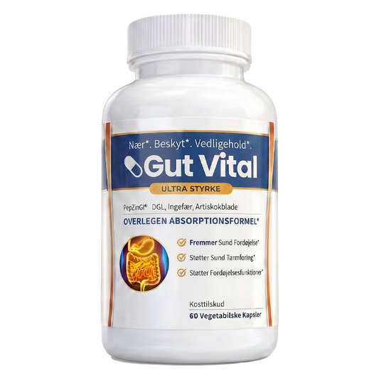 Gut Vital™ Kosttilskud | Genopretter En Rolig Fordøjelse Og Stopper Sure Opstød