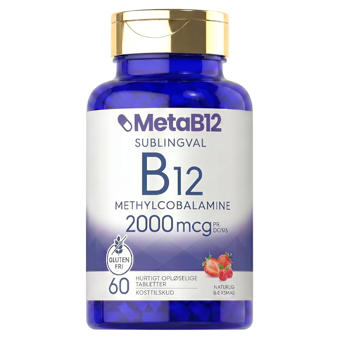 MetaB12 | Det eneste B12, der fuldstændig omgår dine tarme — det smelter under tungen og går direkte ind i din blodbane.