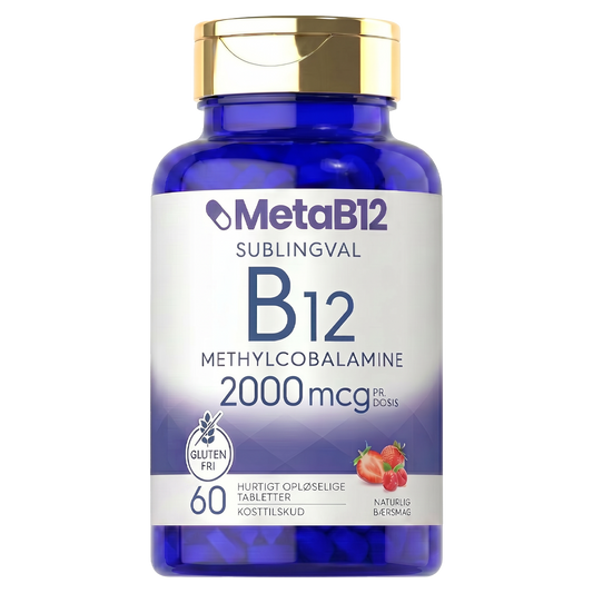 MetaB12 | Det eneste B12, der fuldstændig omgår dine tarme — det smelter under tungen og går direkte ind i din blodbane.
