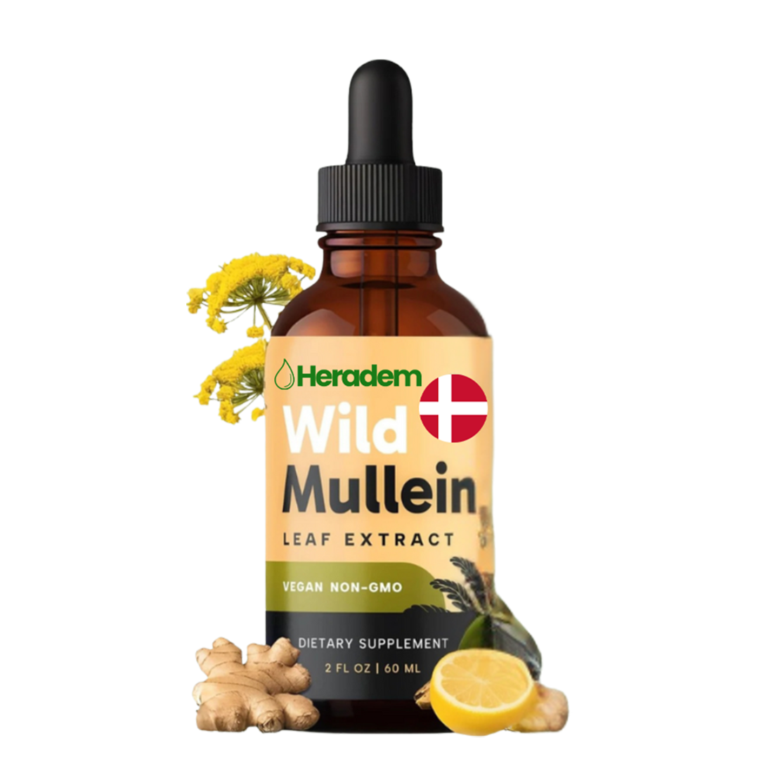 Heradem™ Mullein Lung Drops | Fjerner 87 % af slim i lungerne på 5 dage – ånd frit og ubesværet igen