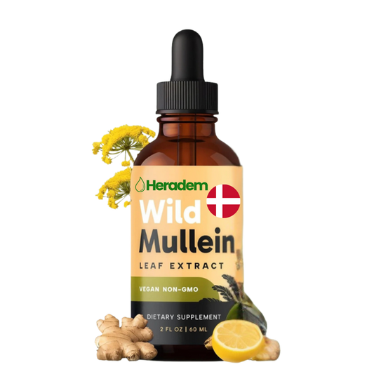 Heradem™ Mullein Lung Drops | Fjerner 87 % af slim i lungerne på 5 dage – ånd frit og ubesværet igen
