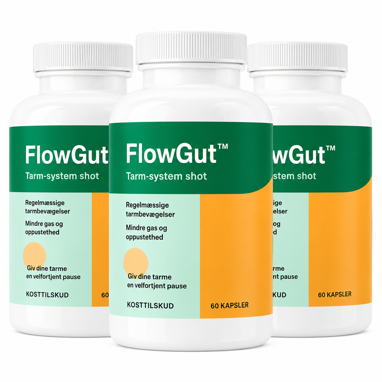 FlowGut™ kapsler | Slip for oppustetheden og tab op til 4,5 kg på bare 7 dage!