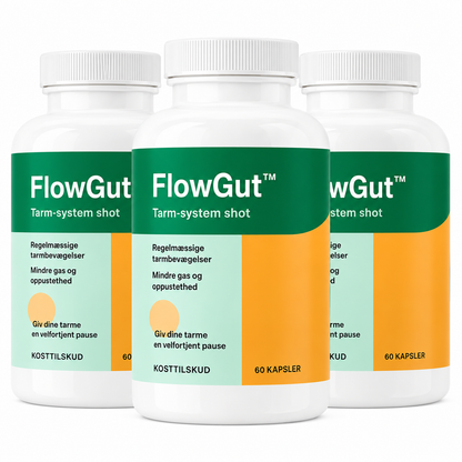 FlowGut™ kapsler | Slip for oppustetheden og tab op til 4,5 kg på bare 7 dage!