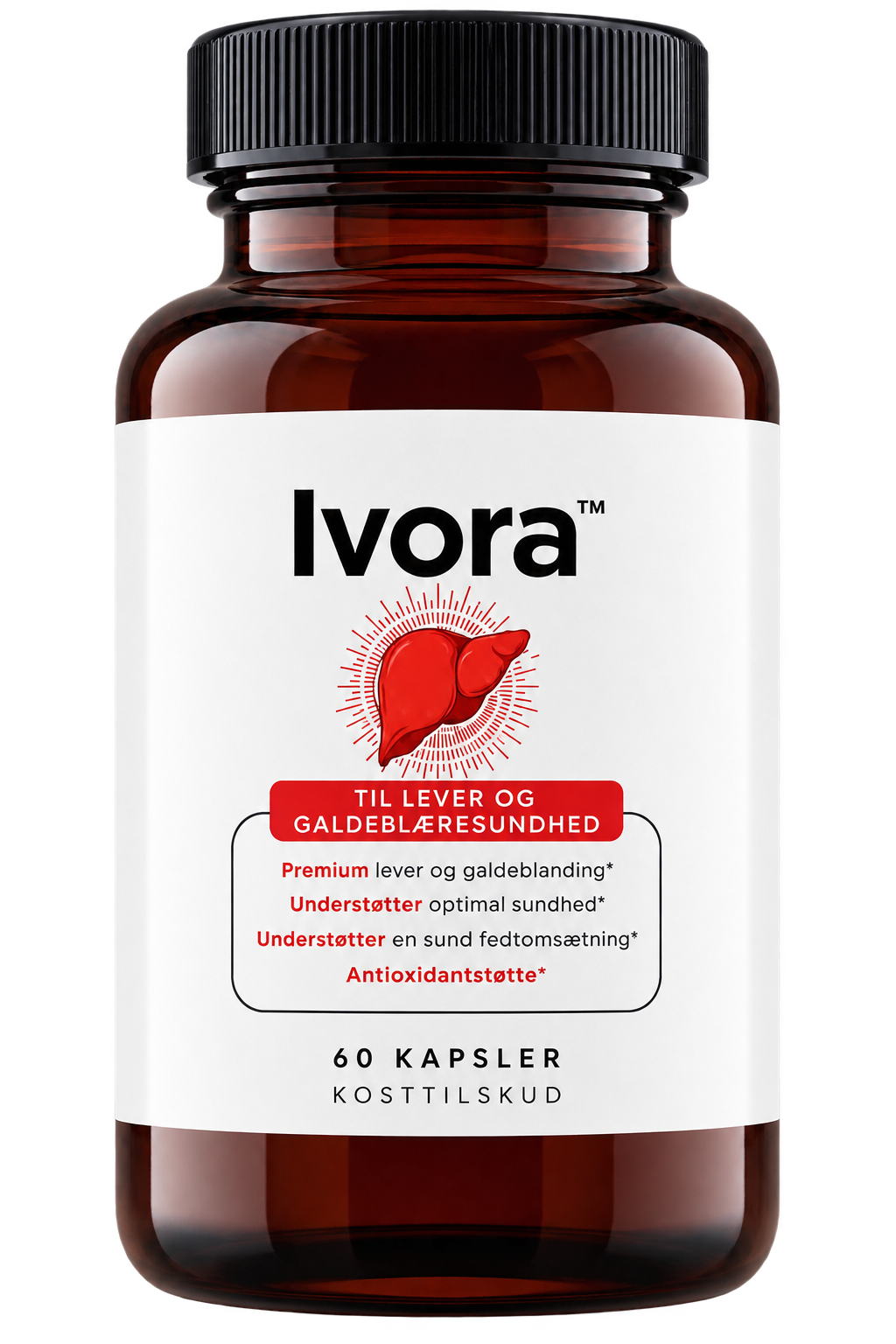 Ivora™ Leverformlen, der gør tyk galde mere flydende, frigiver fastsiddende mavefedt og giver dig energien tilbage