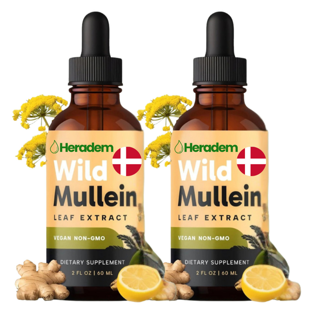 Heradem™ Mullein Lung Drops | Fjerner 87 % af slim i lungerne på 5 dage – ånd frit og ubesværet igen