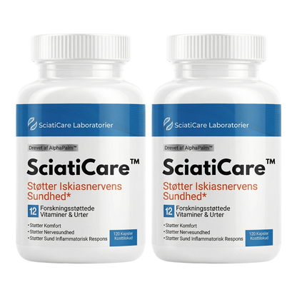 SciatiCare™ Relief-kosttilskud | Få bugt med den brændende iskiassmerter på bare 7 dage med 2 kapsler om dagen!