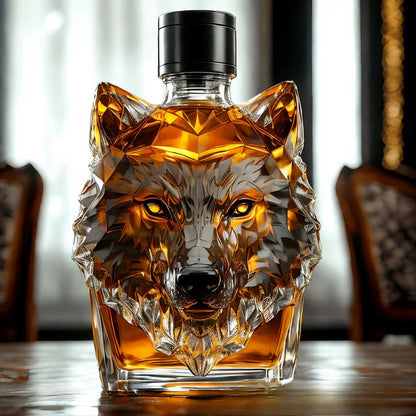 Wolf Whiskey Flaske™ | Ikonisk og Unikt Design til Whiskeyelskere