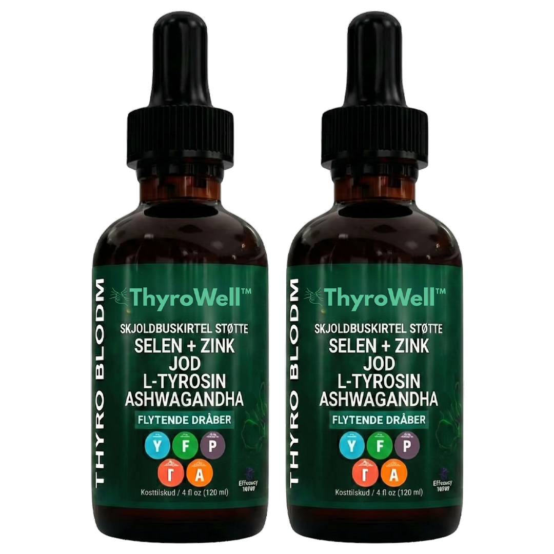 ThyroWell™ | Genopretter balancen i skjoldbruskkirtlen og øger energiniveauet med 89 % på 7 dage