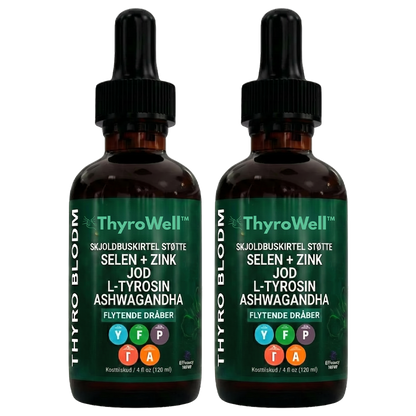 ThyroWell™ | Genopretter balancen i skjoldbruskkirtlen og øger energiniveauet med 89 % på 7 dage