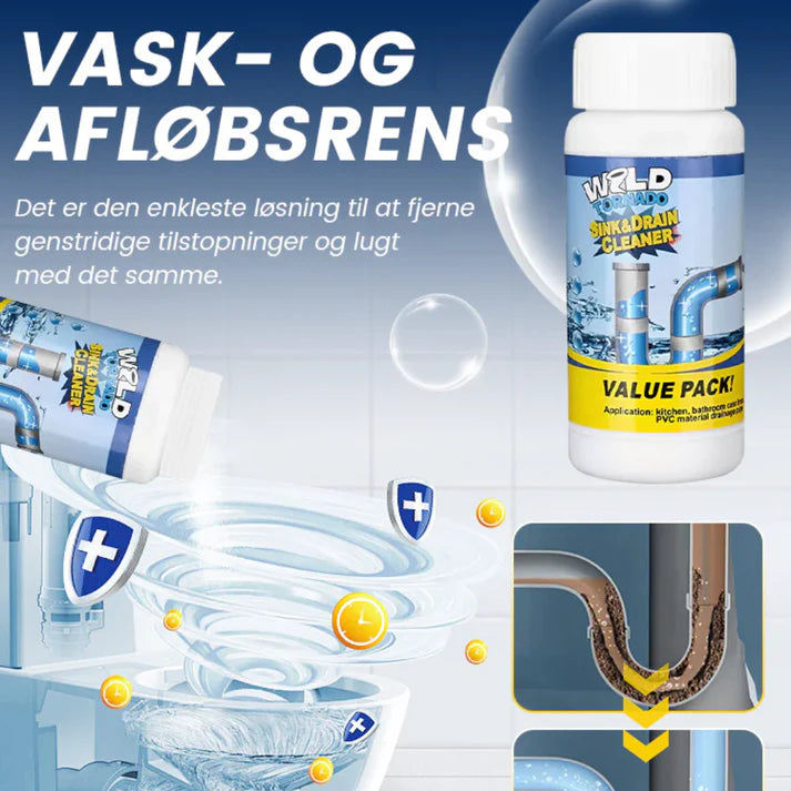 WildTornado™ – Kraftfuld Afløbsrens til Frie Rør