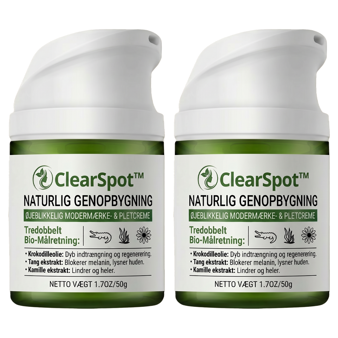 ClearSpot™ Creme | Fjerner alderspletter og modermærker på 36 timer — Før dit selvbillede dør