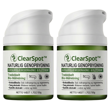 ClearSpot™ Creme | Fjerner alderspletter og modermærker på 36 timer — Før dit selvbillede dør