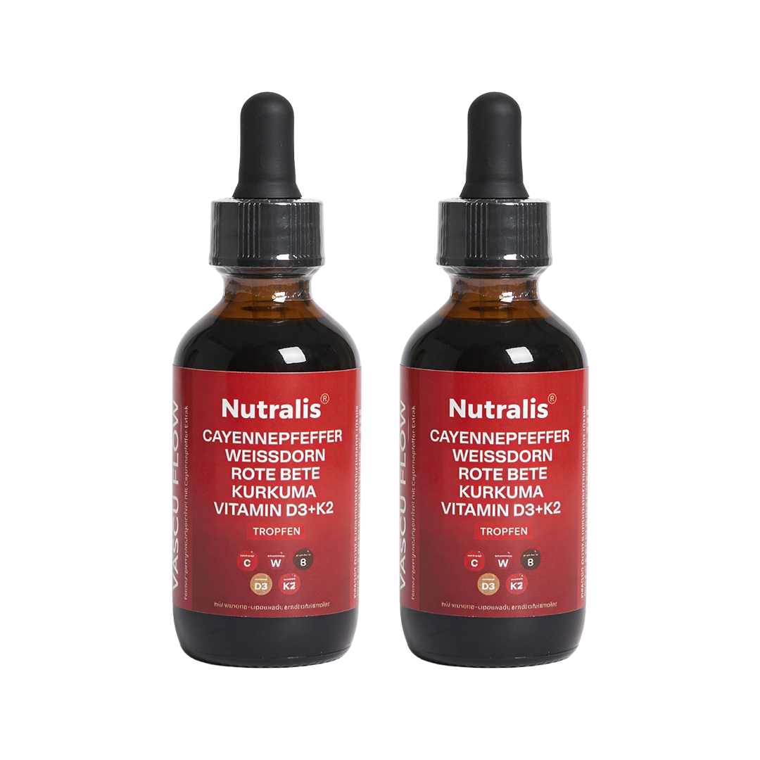 Nutralis Vascu-Flow™| Naturligt udviklet formel med udvalgte næringsstoffer til hjerte-kar-funktionen – ideel til et aktivt hverdagsliv.