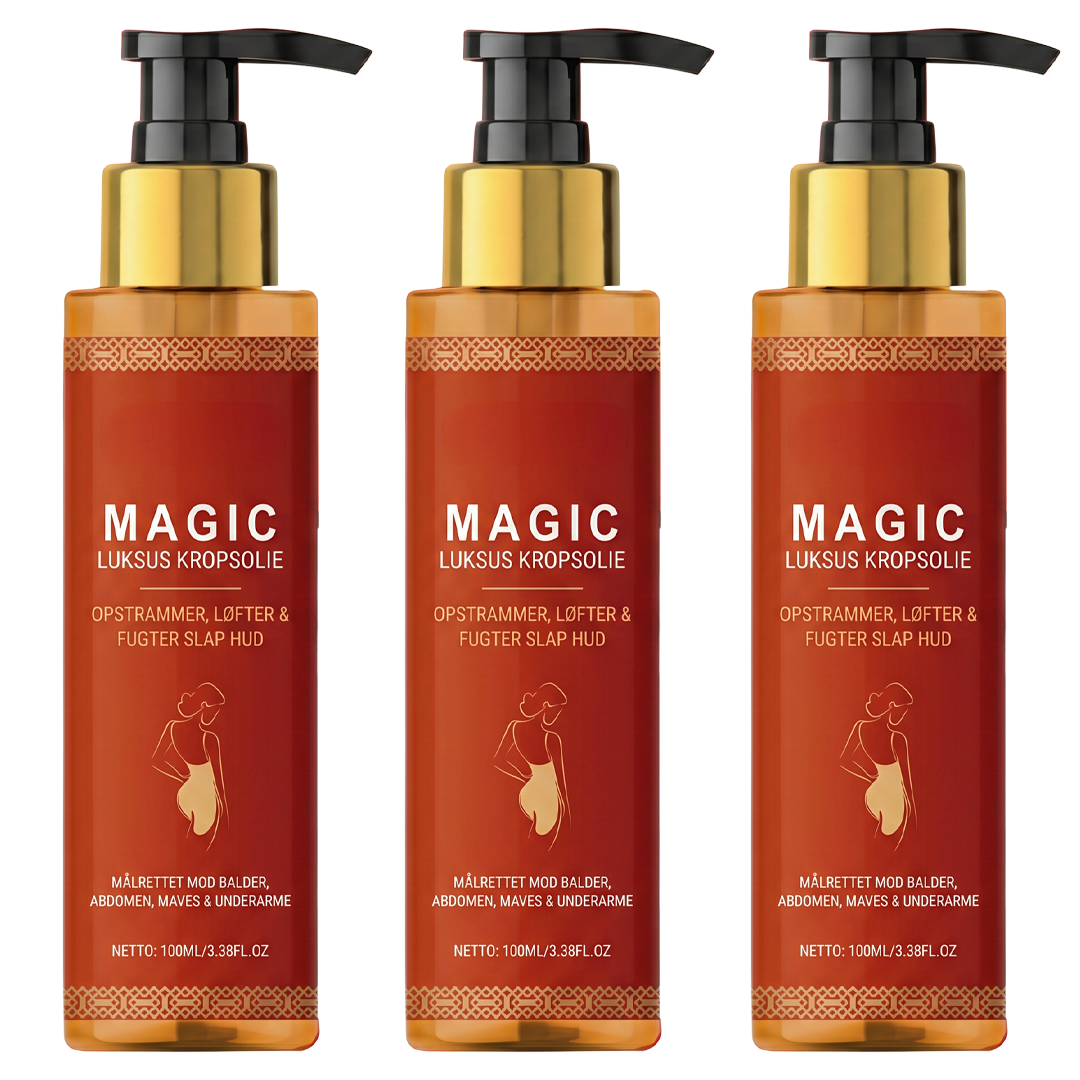 MagicOil™ | Opstrammer og fugter huden for et ungdommeligt, strålende udseende med en forbedring på op til 90% på bare et par uger