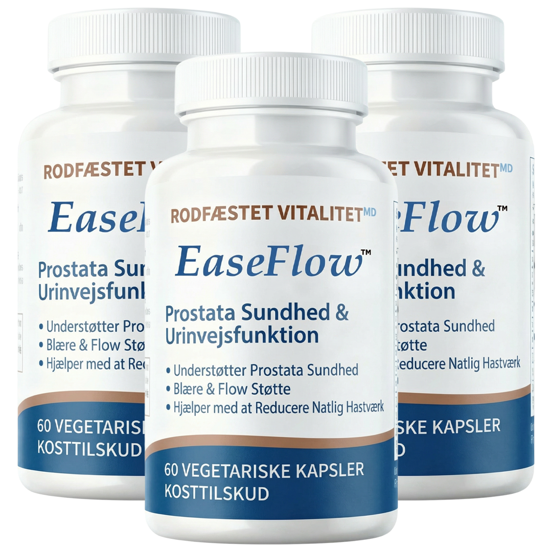 EaseFlow™ Prostata-støtte | Genopret en sund prostatafunktion på bare 7 dage!