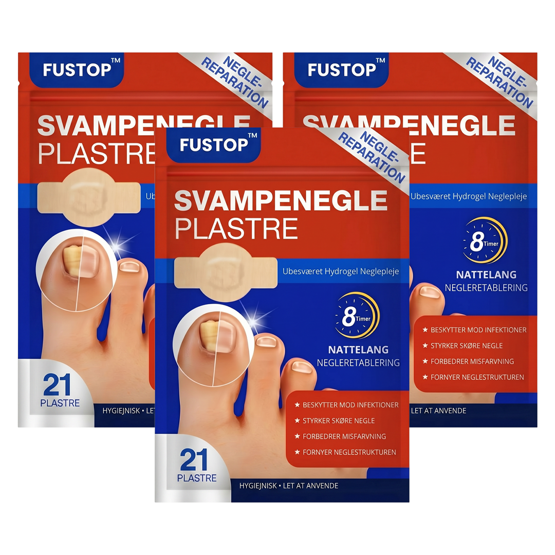 FUSTOP™ Plastre mod neglesvamp | Slut med pinlige situationer på grund af neglesvamp – på bare 14 dage!