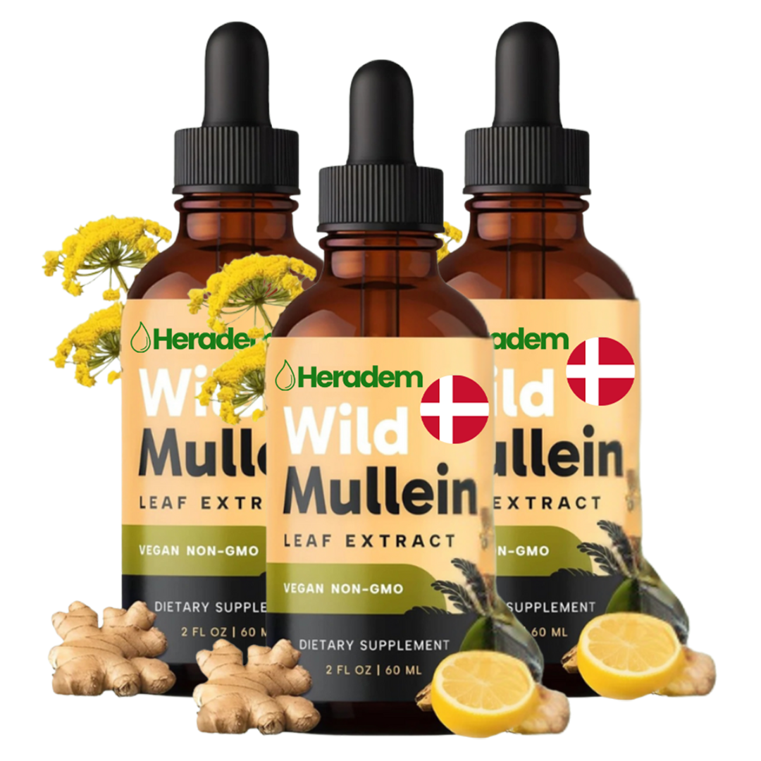 Heradem™ Mullein Lung Drops | Fjerner 87 % af slim i lungerne på 5 dage – ånd frit og ubesværet igen