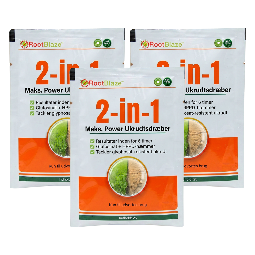 RootBlaze™ 2-i-1 ukrudtsmiddel med maksimal effekt | Se ukrudtet dø på bare 6 timer!