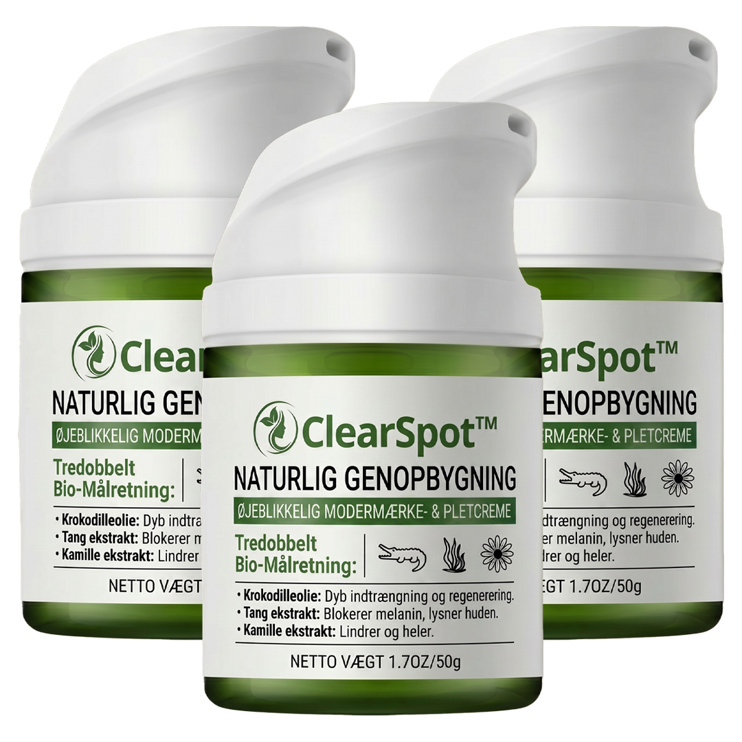 ClearSpot™ Creme | Fjerner alderspletter og modermærker på 36 timer — Før dit selvbillede dør