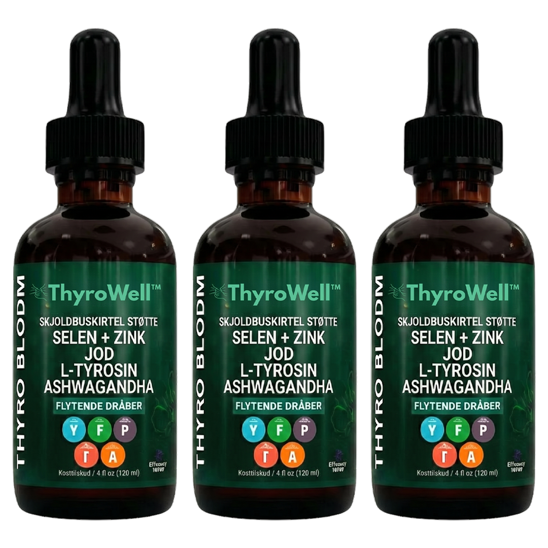 ThyroWell™ | Genopretter balancen i skjoldbruskkirtlen og øger energiniveauet med 89 % på 7 dage