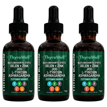 ThyroWell™ | Genopretter balancen i skjoldbruskkirtlen og øger energiniveauet med 89 % på 7 dage