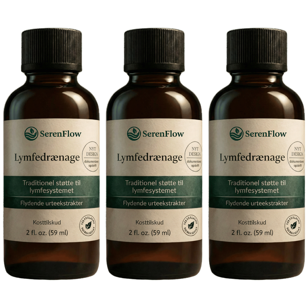 SerenFlow™ Afgiftende dråber – Naturlig lindring af væskeophobning i ansigt, mave og ben
