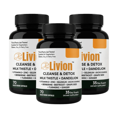 Livion™ | Gendan leveren op til 4× hurtigere og fjern 95 % af giftstofferne på bare 1 uge!