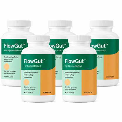 FlowGut™ kapsler | Slip for oppustetheden og tab op til 4,5 kg på bare 7 dage!